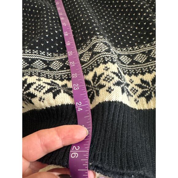 Dale of Norway Vintage Fair Isle Wool Classic Nordic V-Neck Sweater -Large - Picture 6 of 7